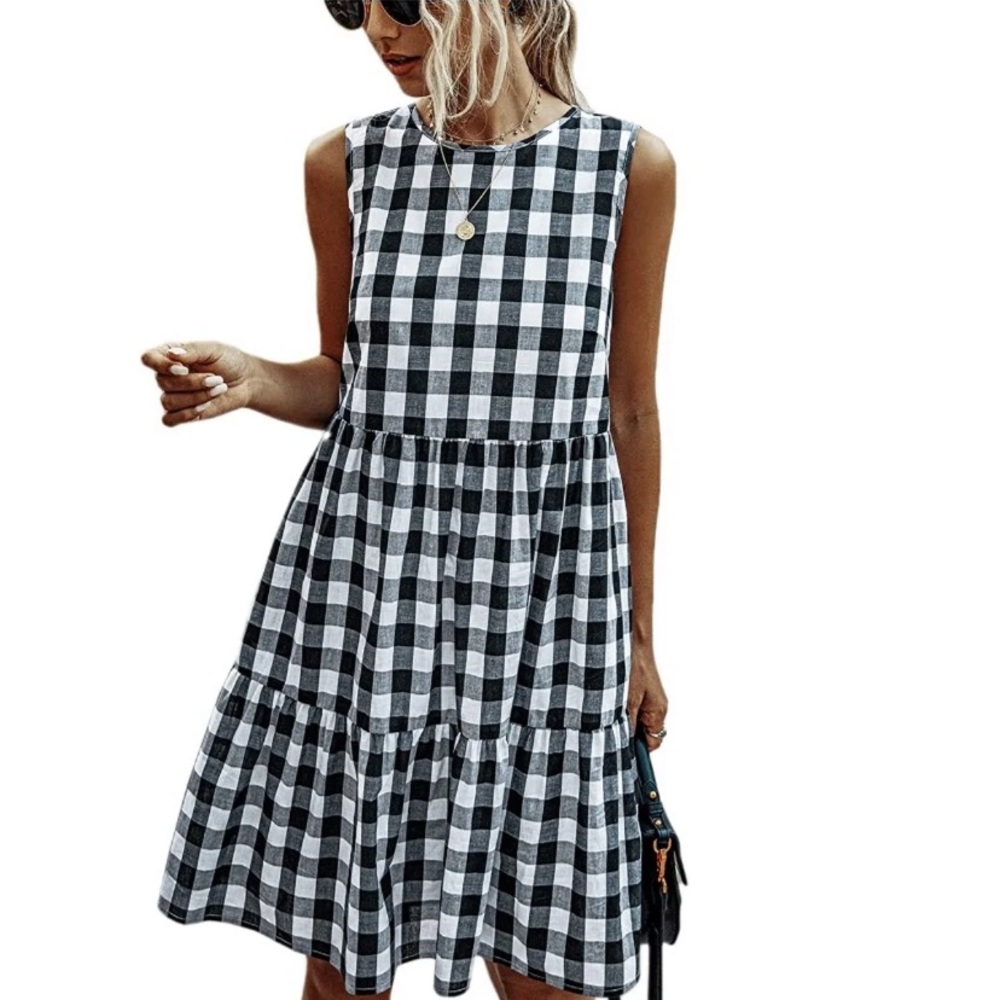 Plaid Swing Dress